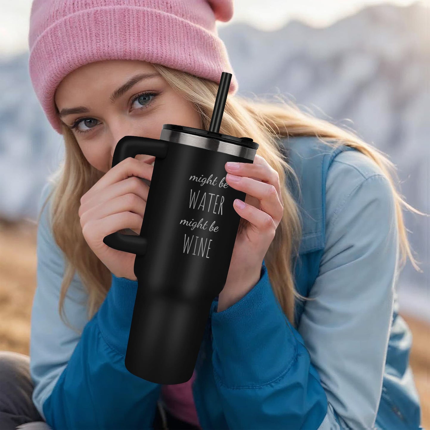 Might Be Wine Tumbler